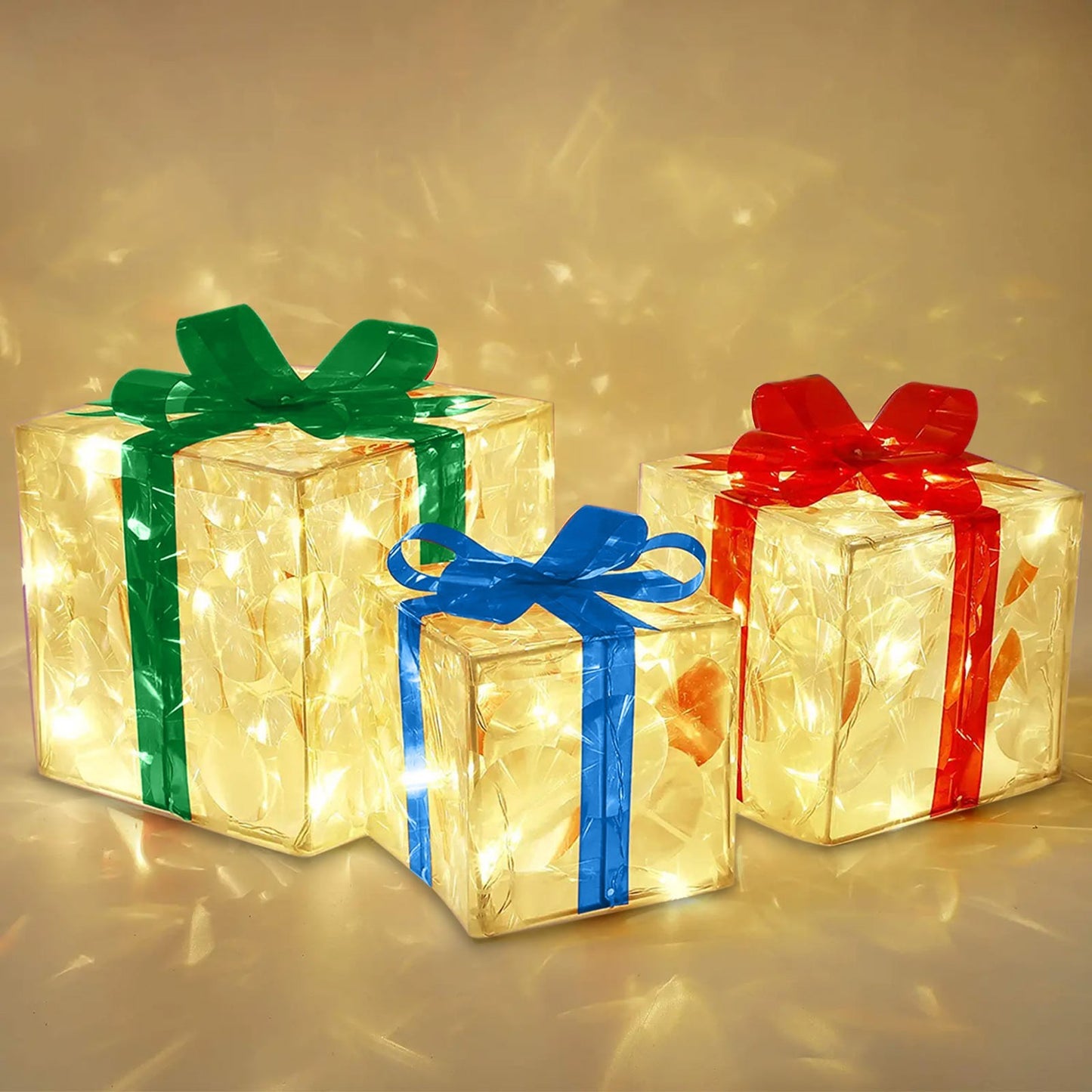 Leuchtende Weihnachtsgeschenkbox