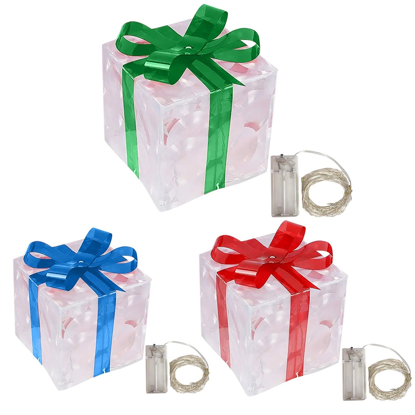 Leuchtende Weihnachtsgeschenkbox