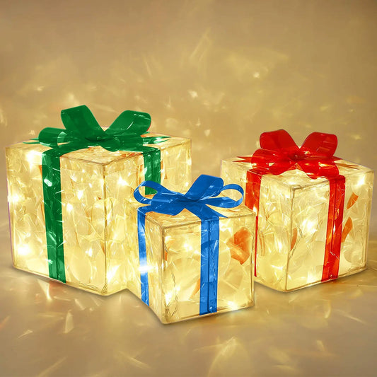 Leuchtende Weihnachtsgeschenkbox